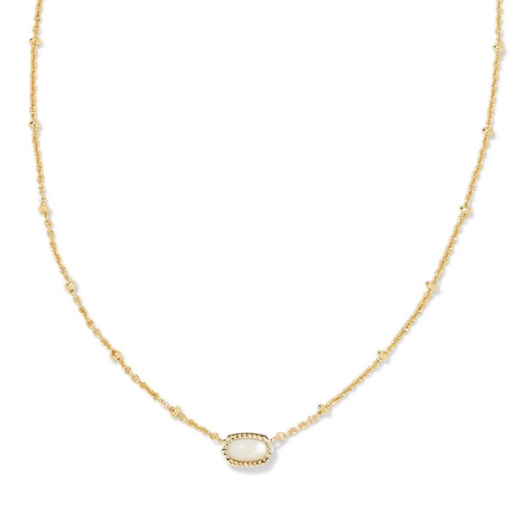 Kendra Scott Mini Elisa Neckace White